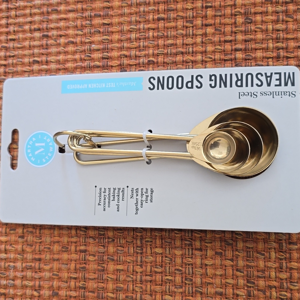 MARTHA STEWART BRAND STAINLESS STEEL MEASURING SPOONS